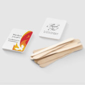 Rotgelbes Feuer- und Taubenbestätigung bestellbar Fächer (Non-assembled)