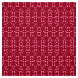 Rotgeometrische Ornamentdekor Retro Stoff