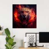 Rotgeparden-Poster Poster (Heimbüro)