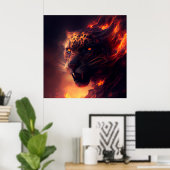 Rotgeparden-Poster Poster (Heimbüro)