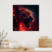 Rotgeparden-Poster Poster (Küche)
