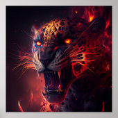 Rotgeparden-Poster Poster (Vorne)