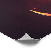 Rotgeparden-Poster Poster (Ecke)