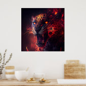 Rotgeparden-Poster Poster (Küche)