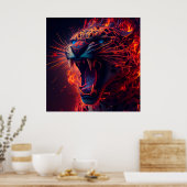 Rotgeparden-Poster Poster (Küche)