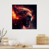 Rotgeparden-Poster Poster (Küche)