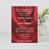 Rotgewebe Einladung (Stehend Vorderseite)