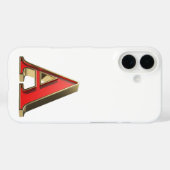Rotglasbuchstabe A Case-Mate iPhone Hülle (Rückseite (Horizontal))