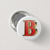 Rotglasbuchstabe B Button (Vorne & Hinten)
