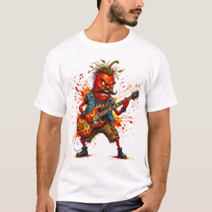 Rotglühender Herr Chili Rockstar T-Shirt