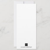 Rotglühenschwarzspinne Halloween-Einladungskarte Einladung (Rückseite)