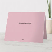 Rotgold. Alles Gute zum Geburtstag! Mama! Karte (Rückseite)