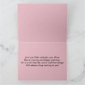 Rotgold. Alles Gute zum Geburtstag! Mama! Karte (Innenseite)