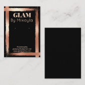 Rotgold| Black Artisan Juwelier Display Card Visitenkarte (Vorne/Hinten)