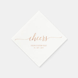Rotgold | Elegante stilvolle Briefing Cheers Event Serviette