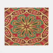 Rotgold-Feiertags-Fleece-Decke Fleecedecke (Vorderseite (Horizontal))