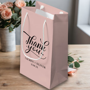 Rotgold   Minimalistische Hochzeit Vielen Dank Kleine Geschenktüte