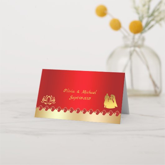 Rotgold Platzkarte (Rückseite)