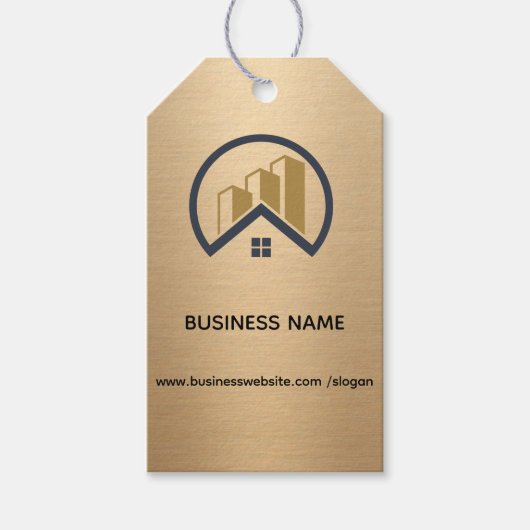 Rotgold | Red Color Real Anwesen Geschenkanhänger (Vorderseite)