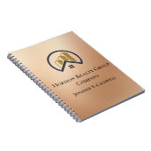 Rotgold | Red Color Real Anwesen Notizblock (Rechte Seite)