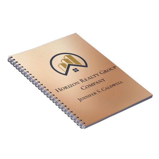 Rotgold | Red Color Real Anwesen Notizblock (Rechte Seite)