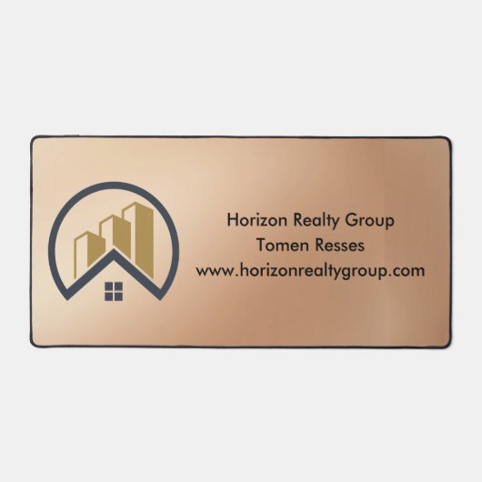 Rotgold | Red Color Real Anwesen Schreibtischunterlage (Vorderseite)