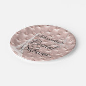 Rotgold | Rosa-Brautparty Pappteller (Schrägansicht)