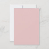 Rotgold | Rosa Sparkle Glitzer Brautparty Einladung (Rückseite)