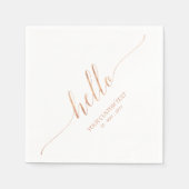 Rotgold | Stilvolles Party Serviette (Vorderseite)