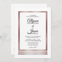 Rotgold | White Modern Simple Elegante Wedding