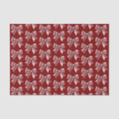 Rotgoldene Bogenweihnachten Seidenpapier (Vorderseite)