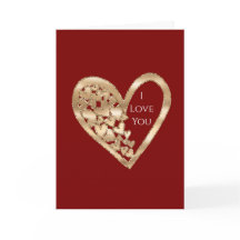 Rotgoldene Herzen Liebe