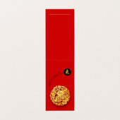 Rotgoldenes Kaninchen Papercut Chinesisches Neujah Visitenkarten (Außenseite Aufgefaltet)