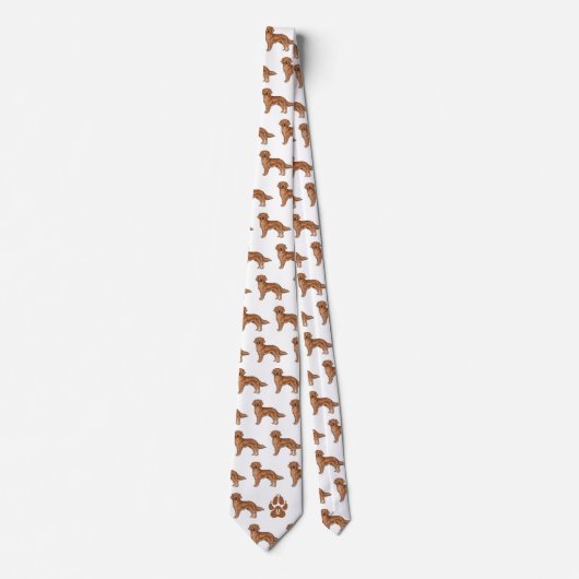 Rotgoldenes Retriever-Muster mit benutzerdefiniert Krawatte (Vorderseite)