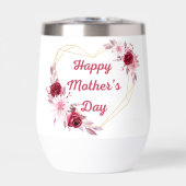 Rotgoldgelb-geometrisches Herz der glücklichen Mut (Vorderseite)