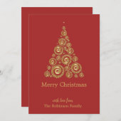 Rotgoldkiefer Dankeskarte (Vorne/Hinten)