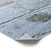 Rotgraffiti-Herz Poster (Ecke)