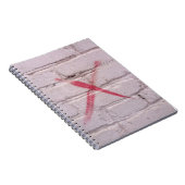 Rotgraffiti Notizblock (Rechte Seite)