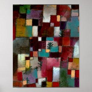 Rotgrün und violett-gelber Rhythmus: Paul Klee 19 Poster