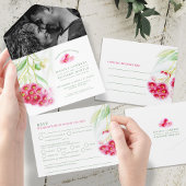 Rotgrüne Eukalyptusbrasse All In One Einladung