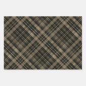 Rotgrüne Maronen Braune Karos Weihnachtsmuster Geschenkpapier Set (Vorderseite 2)