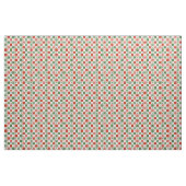 Rotgrüner Weihnachtsbaum Schachbrettmuster Stoff (Fat Quarter (45,7 x 55,9 cm))