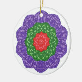 Rotgrünes Lila Kaleidoskop Weihnachtsschmuck (Links)