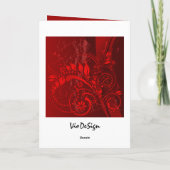 Rotgrunge Karte (Rückseite)