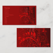 Rotgrunge Visitenkarte (Vorne/Hinten)