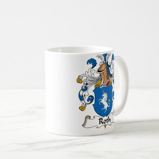 Roth Familienwappen Kaffeetasse (VorderseiteRechts)