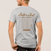 Roth N Roll Tri-Blend Shirt (Rückseite)