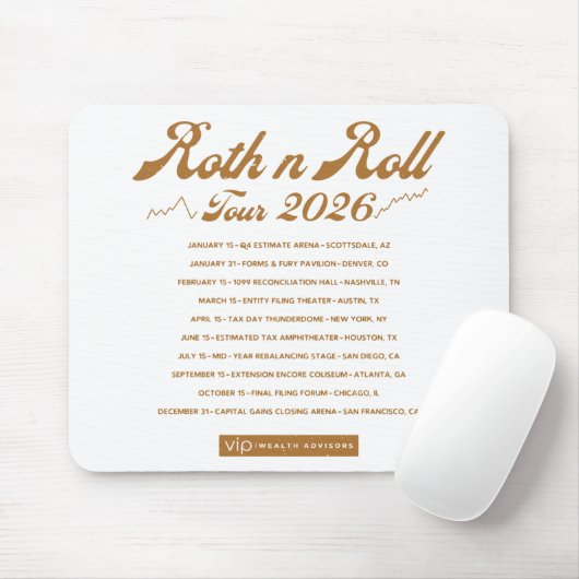 Roth n Roll World Concert Tour Mouse Pad Mousepad (Mit Mouse)