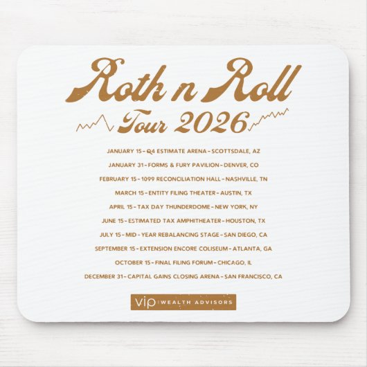 Roth n Roll World Concert Tour Mouse Pad Mousepad (Vorne)