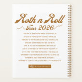 Roth n Roll World Tour Planer (Rückseite)